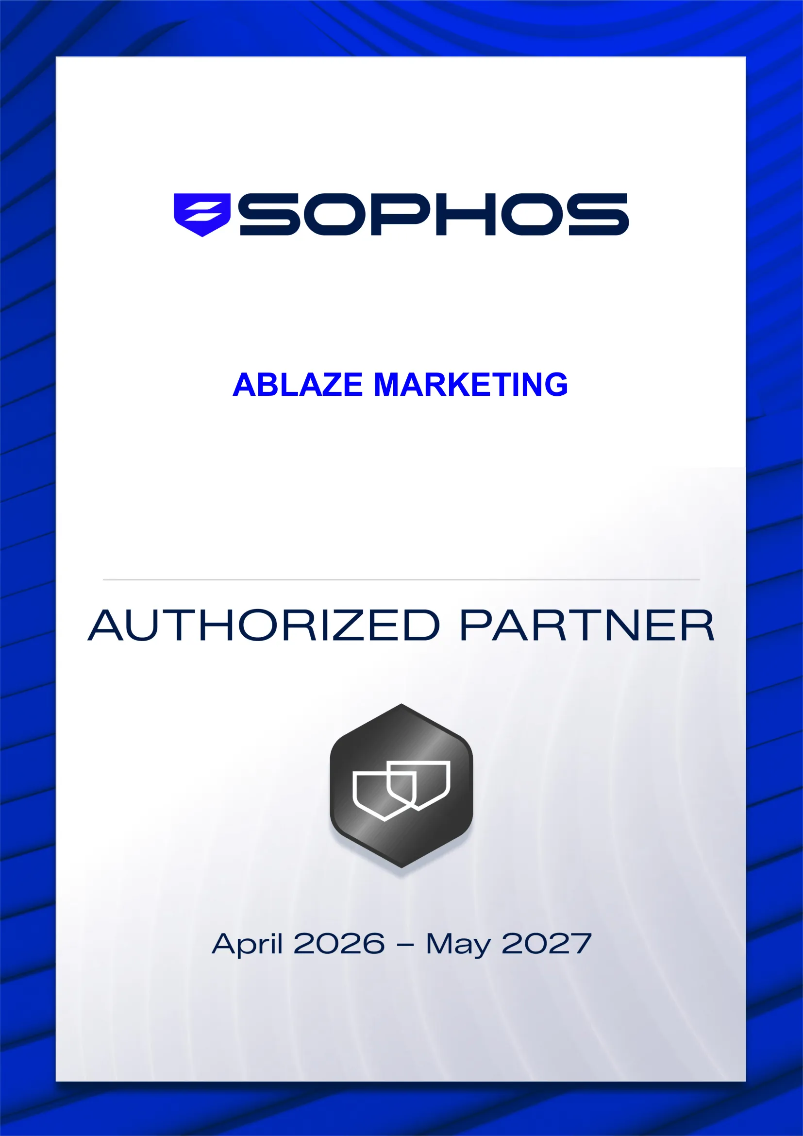 Sophos Authorized Partner Certificate-1